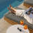 DaPrato Modern Coastal Acacia Wood Adjustable Chaise Lounge With Cushions-123063523