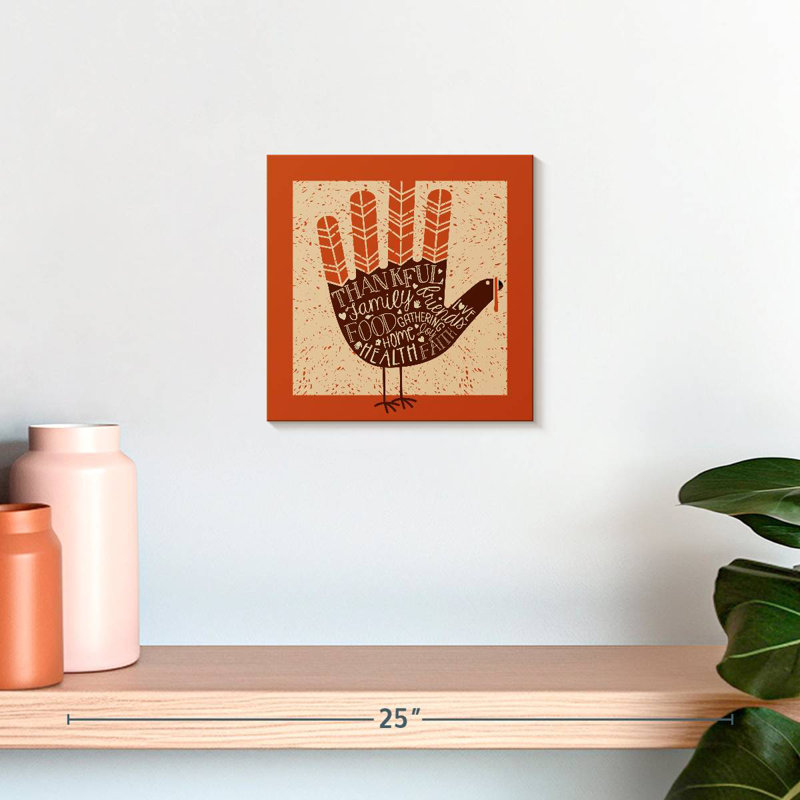 Lelend Thanksgiving Hand Turkey, 10" H x 10" W
