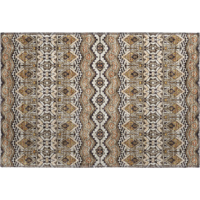 Premium Machine Washable Prisco Taupe Rug