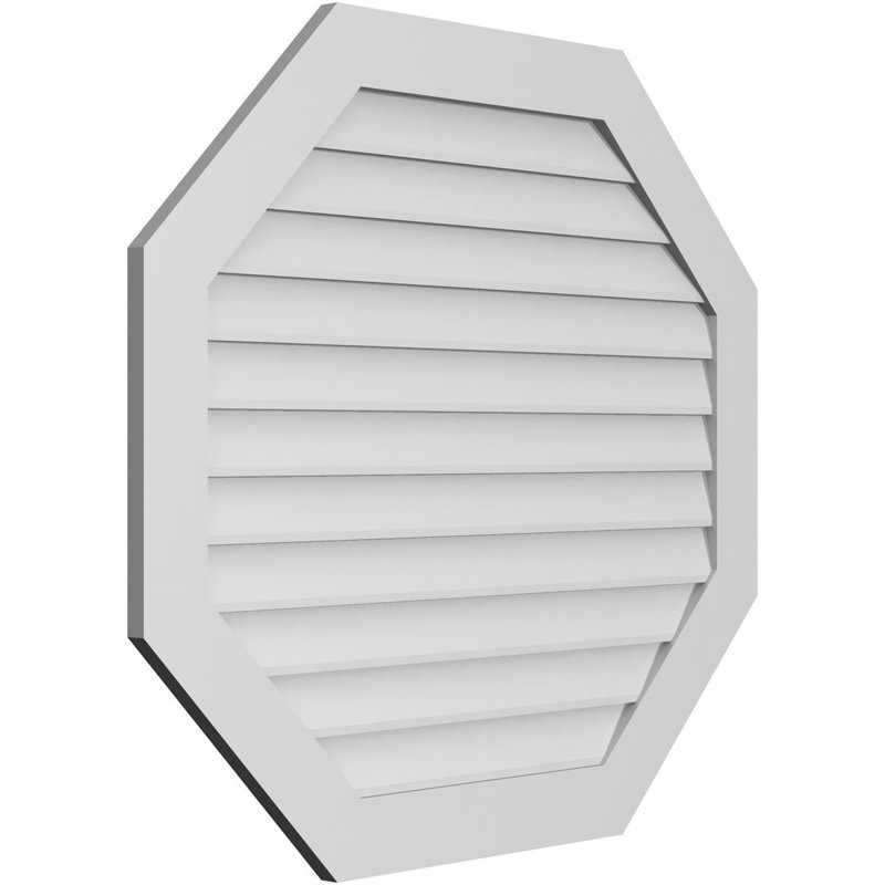 Évent horizontal gondole allongé en surface octogonal Signature, H 38 po x l 42 po x P 1 po