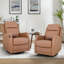 Fauteuil inclinable et pivotant en similicuir pivotant de 26,5 po Giselle-897014819