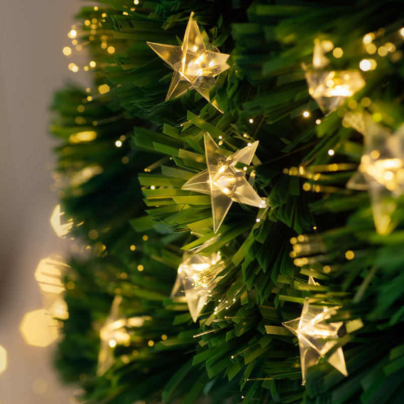 Lighted Artificial Christmas Tree, 6ft H x 2.79ft W x 2.79ft D