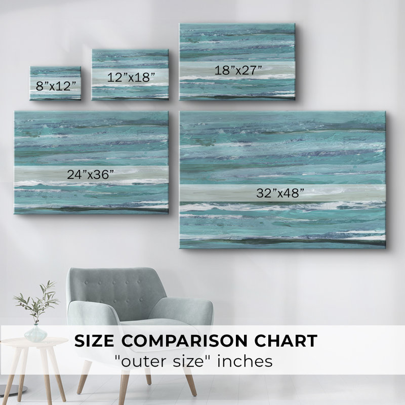 Linear Tides I -Gallery Wraraped Cavas, 24 x 36