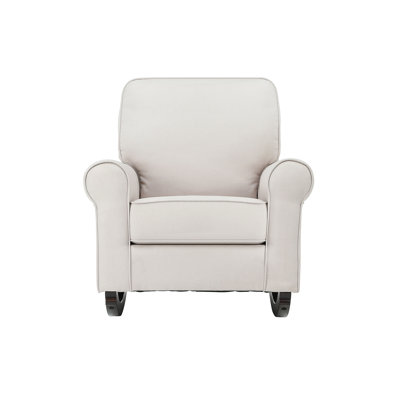 Elvin Beige Fabric Rocking Chair