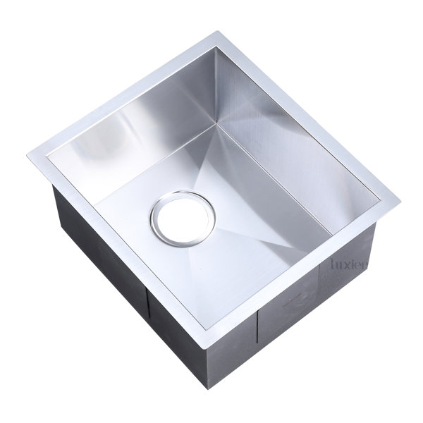 Luxier Luxury Handmade 18 L x 16 W Undermount Bar Sink & Reviews | Wayfair Luxury Handmade 18 L x 16 W Undermount Bar Sink