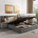 Platform Bed Frame With Wide Headboard, Reading Lamp And Usb Port