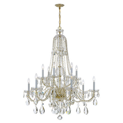 Rashad 12-Light Candle Style Tiered Chandelier