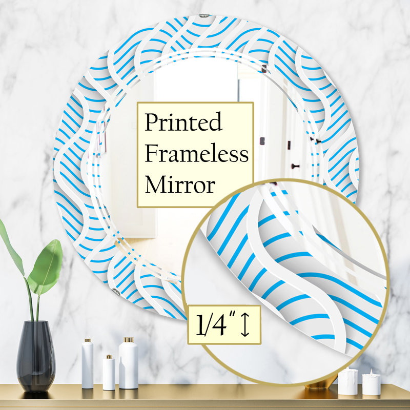 Miroir mural 3D 3D II, 31,5 po x 31,5 po
