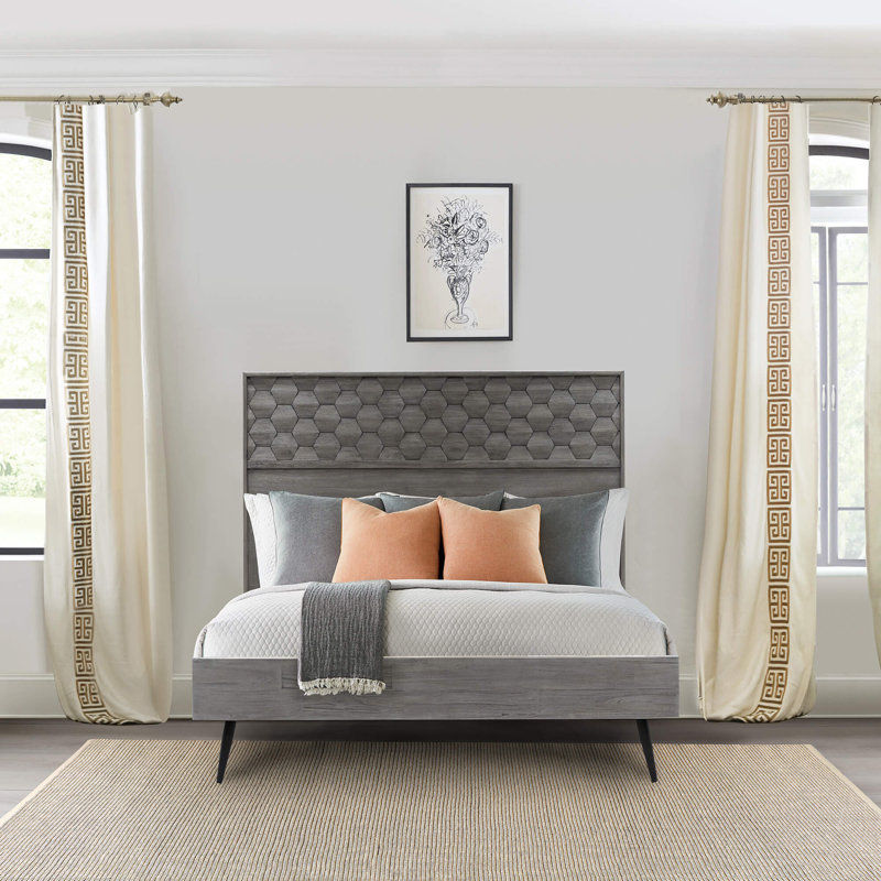 Jakiara Metal Slat Bed, Queen