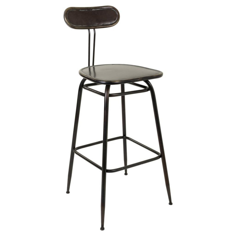 Counter Stool with Metal Frame