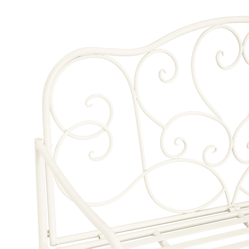 Banc de jardin extérieur - blanc, Blanc