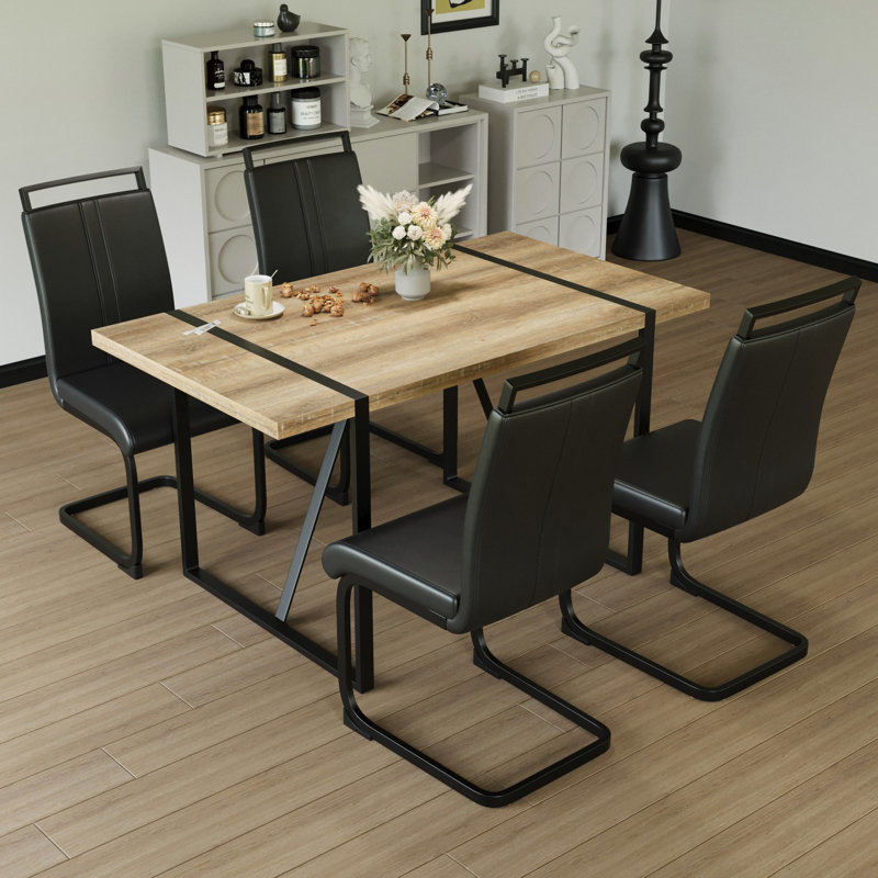 Ensemble de table de salle à manger et de chaise de salle à manger 55 po