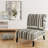 Minimalist Graphics I - Transitional Velvet Upholstered Slipper Chair