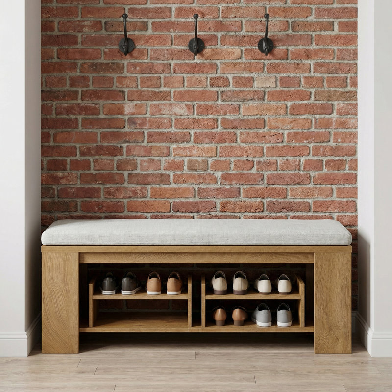47-Inch Long Upholstered Entryway Bench