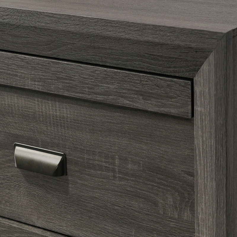 Table de chevet contemporaine 1Pc avec deux tiroirs de rangement