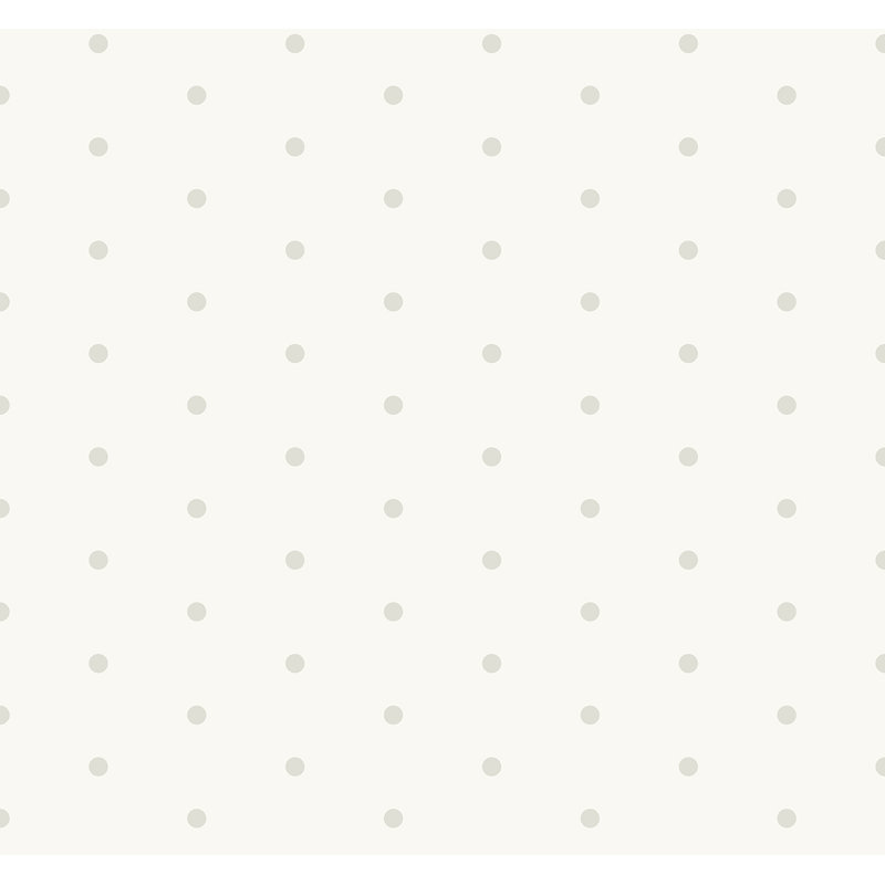 Papier peint à pois en onyx et en métal Algheron Seabrook Designs, Ivoire; argent