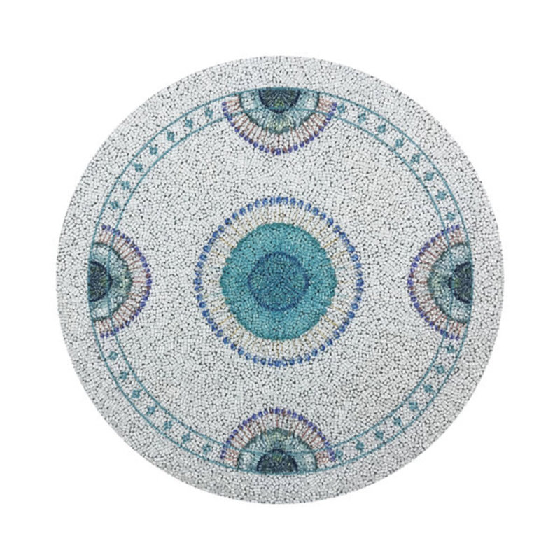Glass Beads Round Beaded Placemats