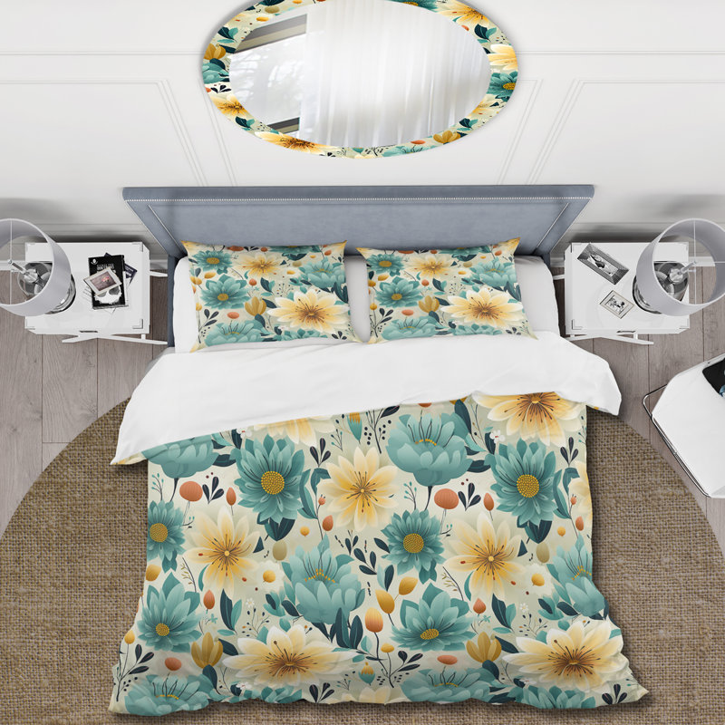 Ensemble de housse de couette Mindfulness Sanctuary Mediation, Housse de couette simple + 1 taie décorative stan