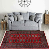 Tapis rouge unique 4 pi 3 po x 6 pi 3 po Righley