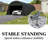 Portable Carport Garage, Fully Enclosed Car Shelter with Galvanized Steel Frame, Dark Gray