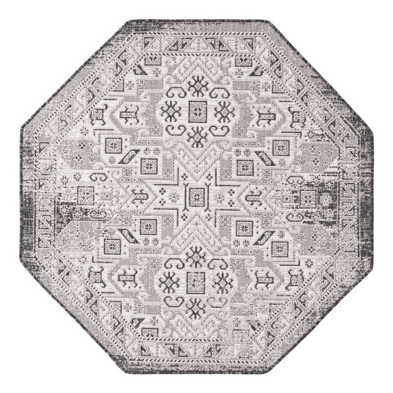 Alucard Indoor / Outdoor Rug, Octagon 5'3" x 5'3"