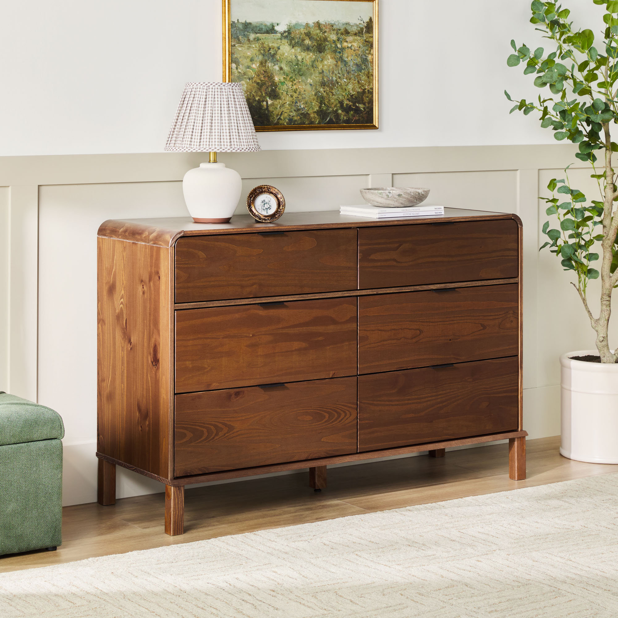 Latitude Run Catessa 6-Drawer Solid Wood Dresser | Wayfair