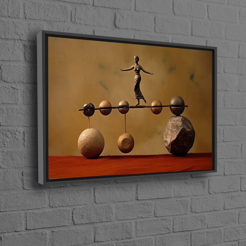 Print on Canvas, 20 cm H x 30 cm W, Black Floater Framed