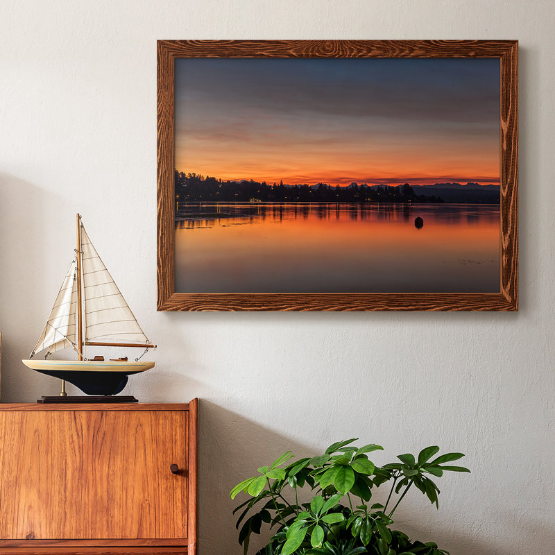 «Blaze of Glory», reproduction d'un seul cadre photo sur toile, Érable, H 26 po x l 38 po