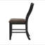 Chaise haute en noir rustique