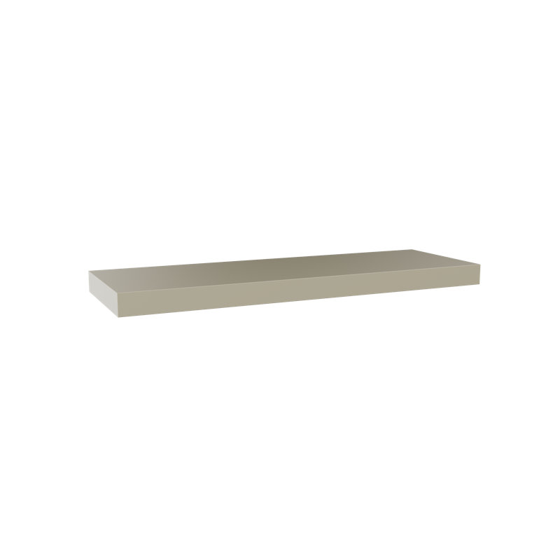 Painted Wood Floating Shelf, Green