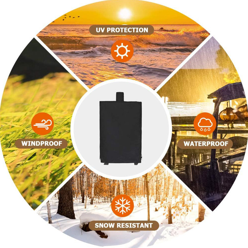 Housse imperméable pour barbecue à granules d'extérieur