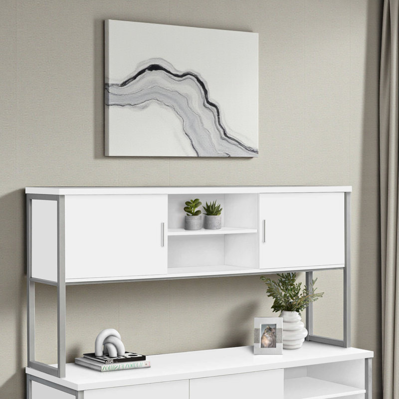 Huche de bureau contemporaine L 72 po Matiese, H 35,77 po x l 70,54 po x P 15,2 po