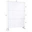 Paravent autoportant 76 po 48 po - métal blanc pour espace intérieur invitant-128490732
