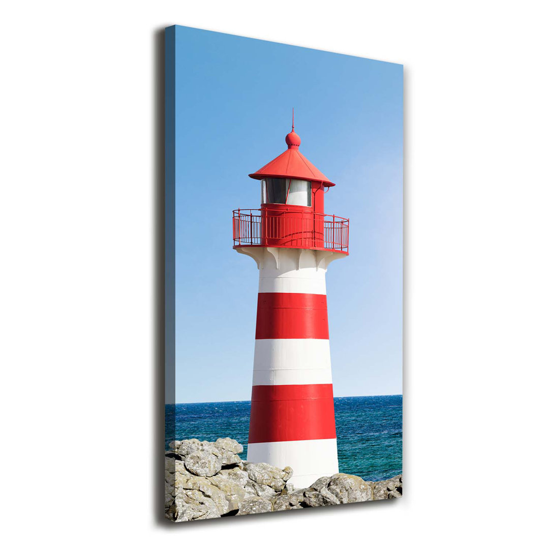 Leuchtturm - Kunstdruck auf Leinwand - Wrapped Canvas