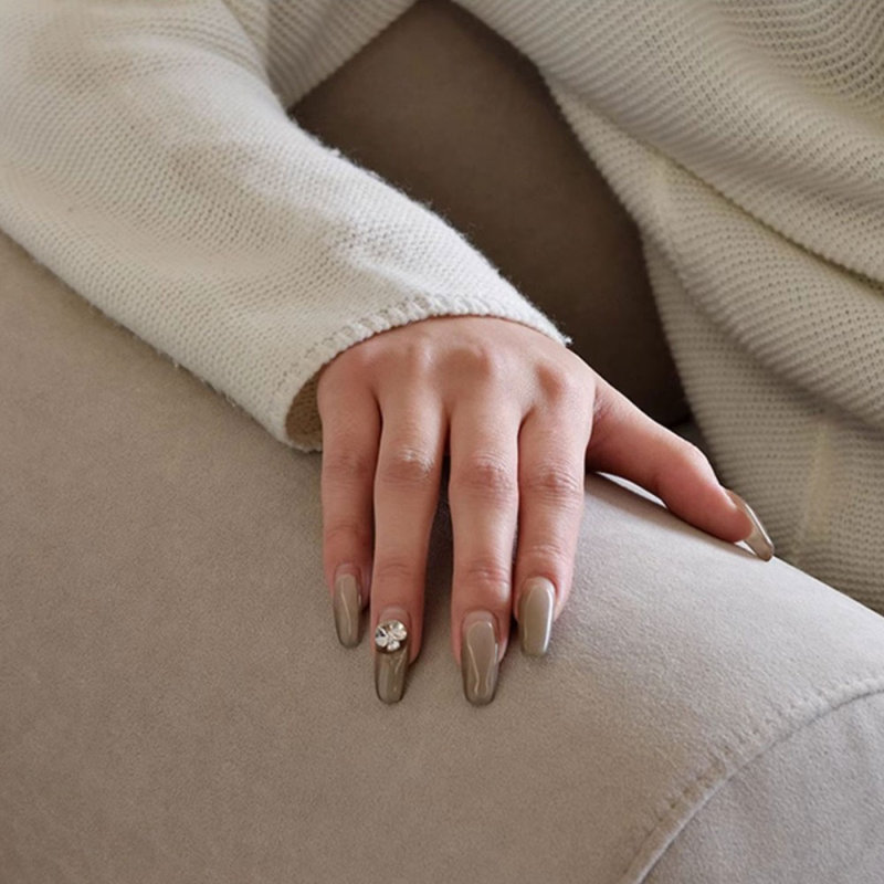 Beige 100% Polyester Modular Sofa cushion couch, 34.65" H x 102.36" W x 38.58" D