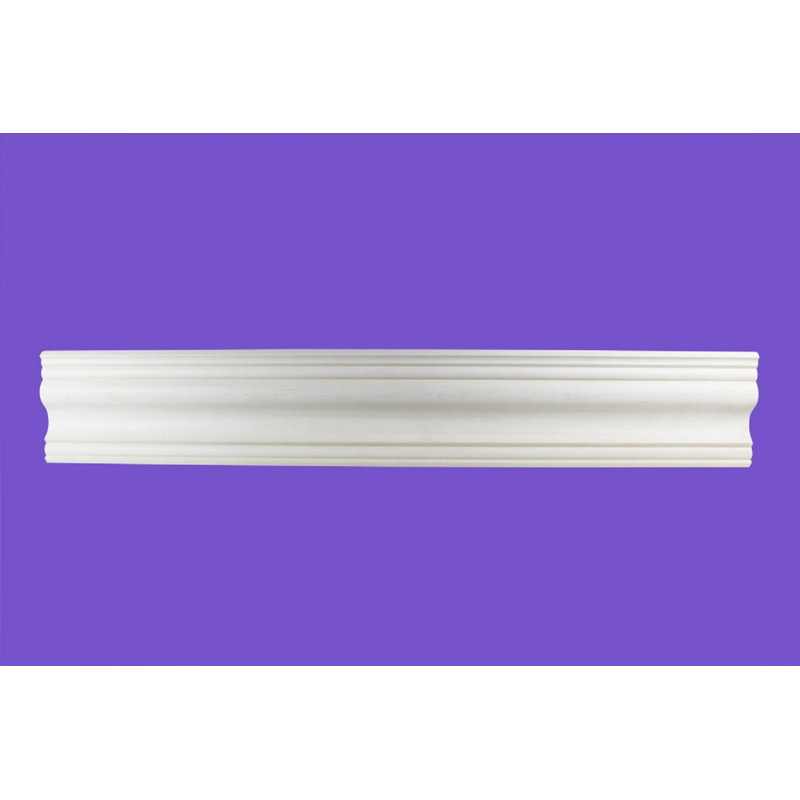 Primed White High-Density Urethane Crown Molding 96"