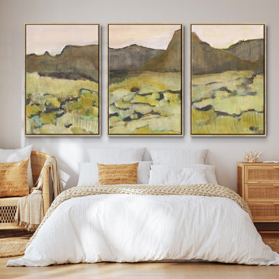 " Desert Road Trip II " 3 Piece Art Set
