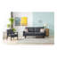 Canapé en lin gris de 70 po Bahamas et 2 chaises avec 2 coussins décoratifs-1347073036-1347073037-1347073034