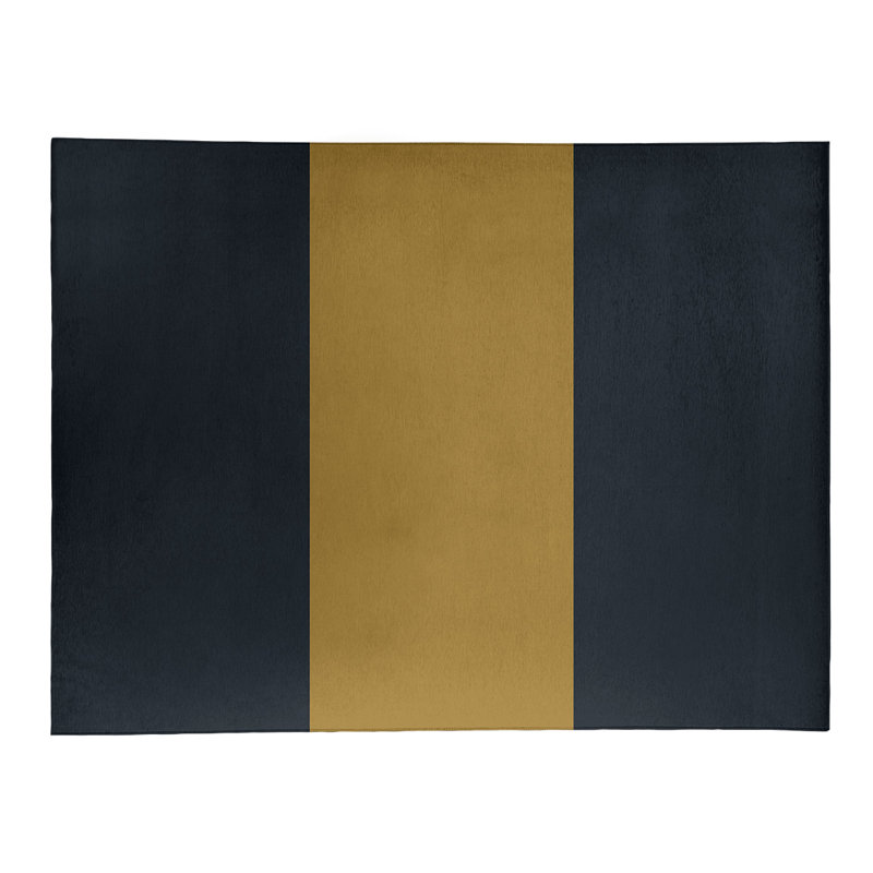 Tapis en poly à rayures de football jacksonville, Rectangle 4 pi x 6 pi