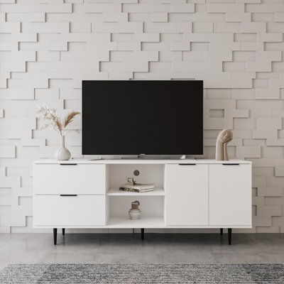 Lento Unfinished TV Stand for TVs up to 75"