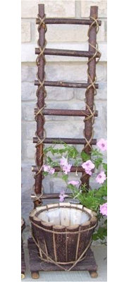 Pot à fleurs en bois Glenna