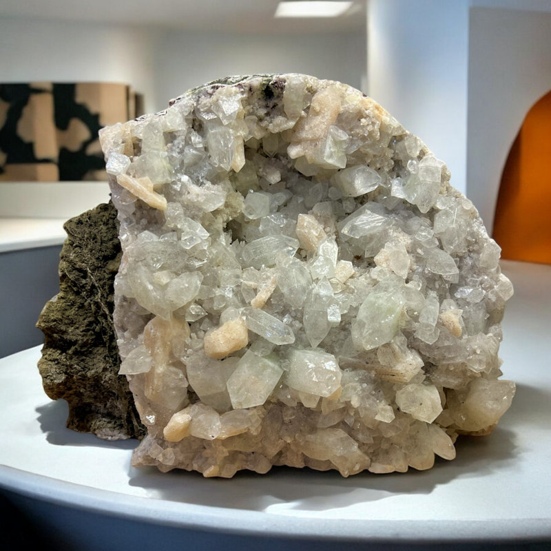 Leta Large Apophyllite Stilbite - Raw Home Décor