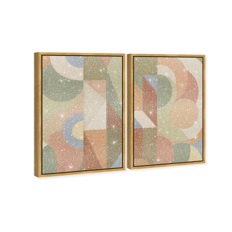 Adore You Set Set by Oliver Gal, 74"H x 50"W, Gold Floater Frame