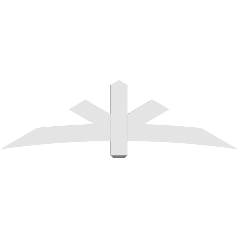 Support de pignon Alberta Alberta, H 24,5 po x l 84 po (pas: 7/12), P 2 po x F 6 po, PVC