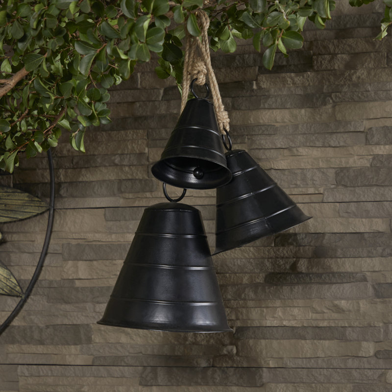 Ensemble de 3 cloches décoratives Almont, Noir