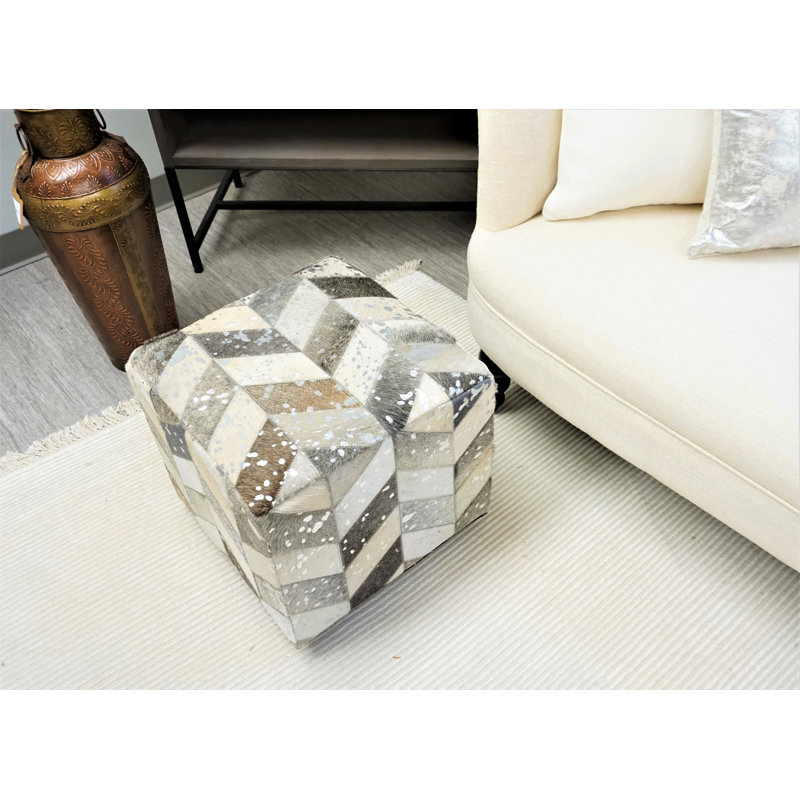 Cube en cuir Virginia