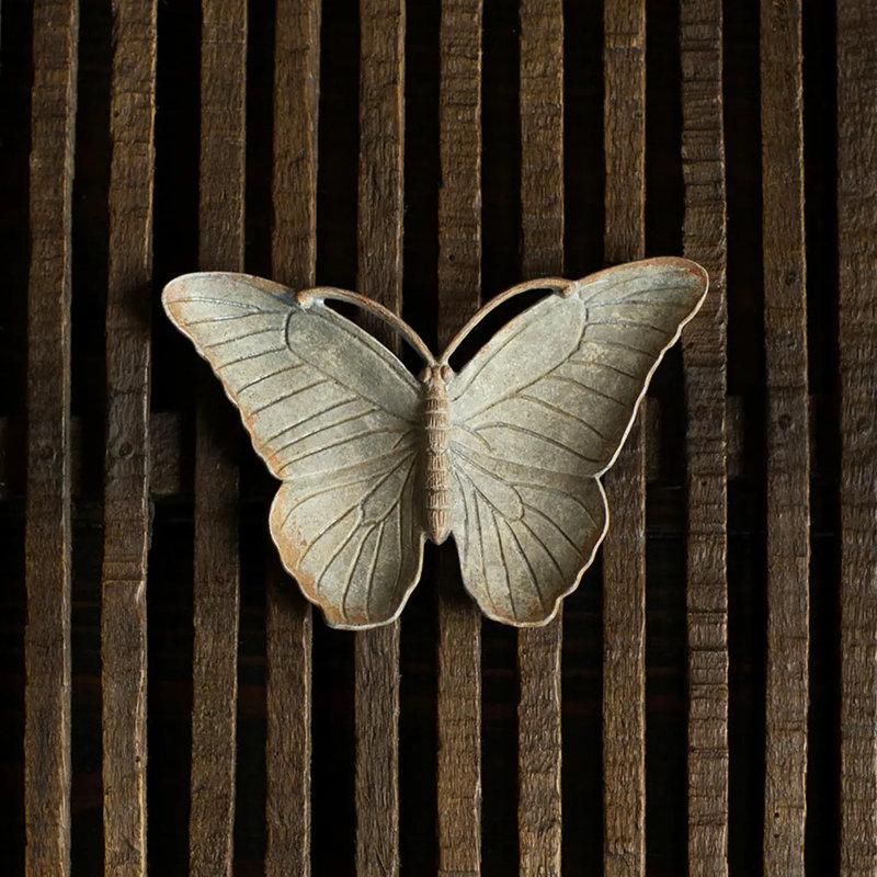 Plat à bijoux papillon en zinc