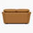 Ramdev Top Grain Leather Loveseat with Cushioned Back and Pillow Top Arm-124301329-121933961