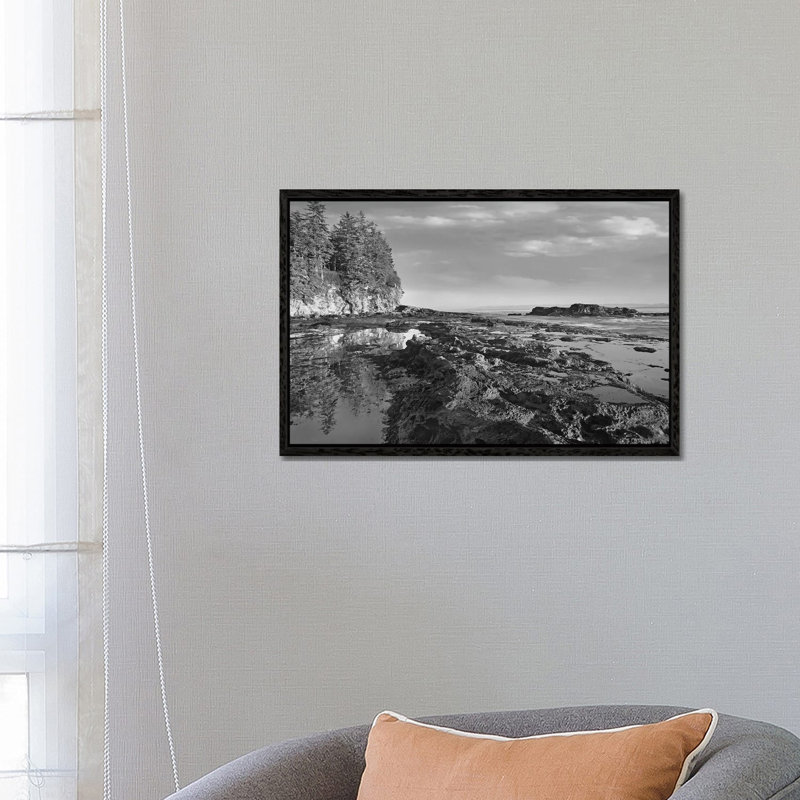 Tidepools At Low Tide, Botanical Beach, Juan De Fuca Provincial Park, Vancouver Island, British Columbia, Canada by Tim Fitzharris - Floater Frame Gallery-Wrapped Canvas Giclée on Canvas