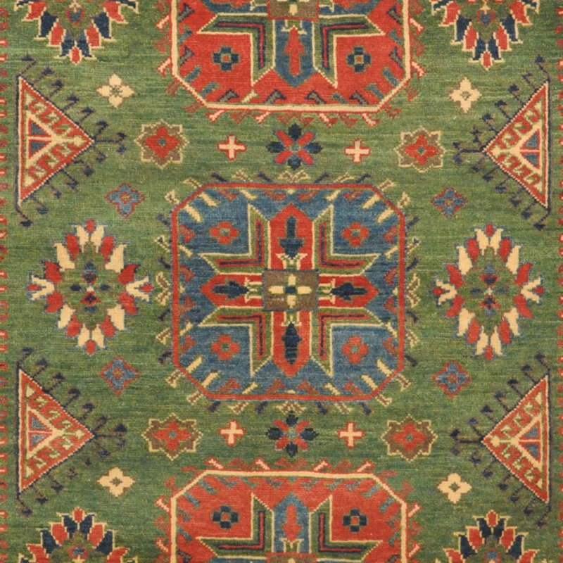 Tapis en laine Kazak fabriqué à la main Tribal